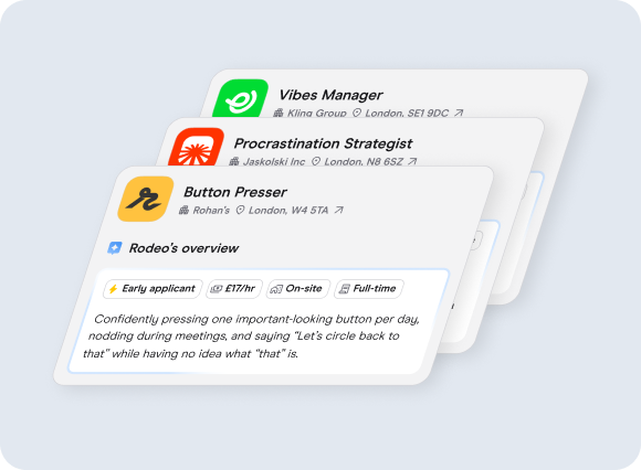 We send you the best jobs